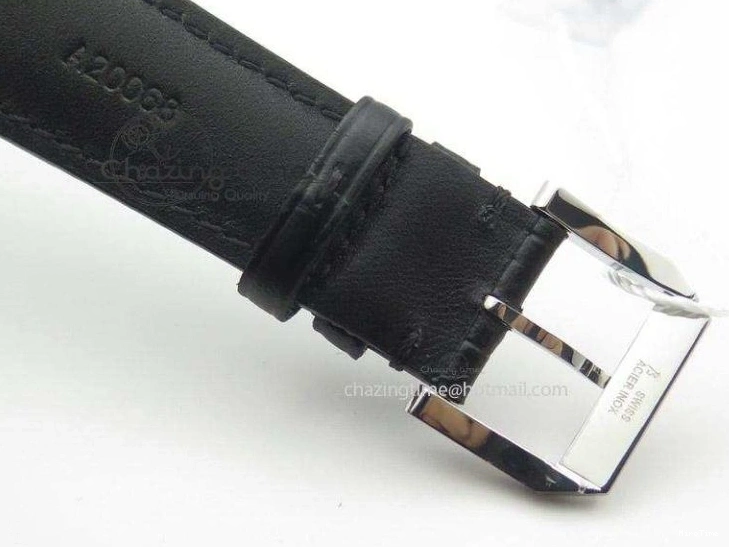 MIROTIME 0322 Portuguese IW545407 Black Dial ZF 1:1 Best Edition On Dark Blue Leather Strap DailyWear 7337